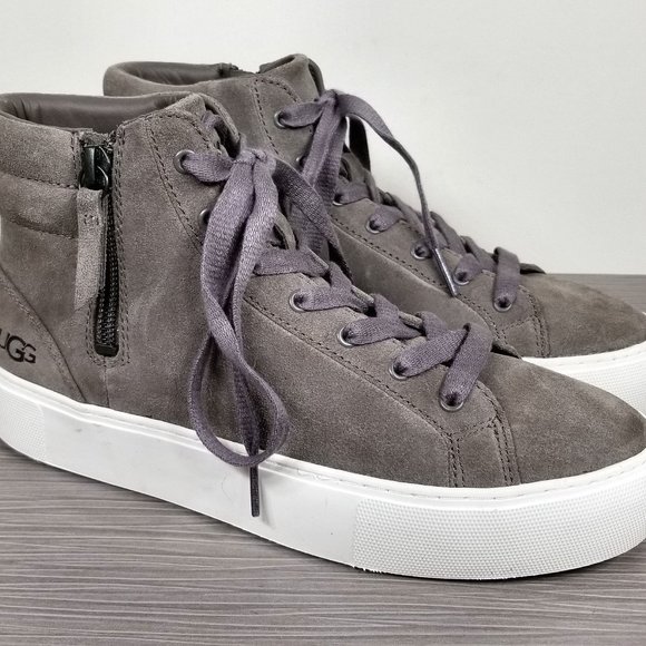 UGG Olli High Top Sneakers, Mole Suede, Womens Size 5.5 / 36.5 - Picture 3 of 10
